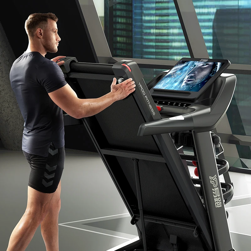 YPOO Best selling electric treadmill tv screen treadmill 2.5hp foldable commercial Power fit treadmill