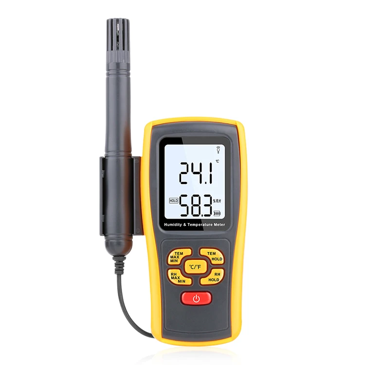 Digital LCD BENETECH GM1361 Thermocouple Environmental Science Temperature and Humidity Meter