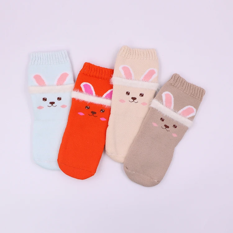 Designer 3d cartoon animal 100 cotton baby boy socks gift box set