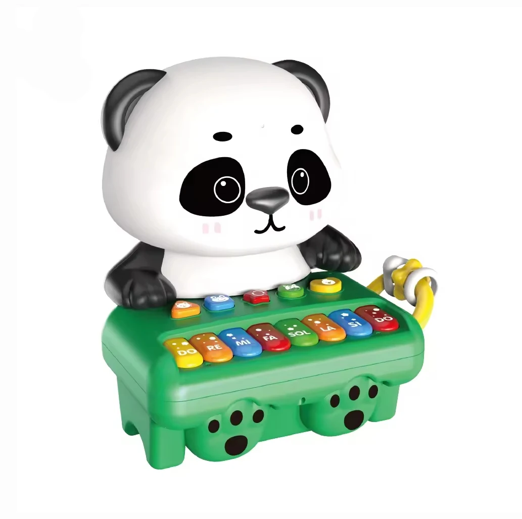 EPT Wholesale Early Education Children Cartoon Panda Tiger Electronic Organ Light Instrument Piano Playing Learning Music Toys