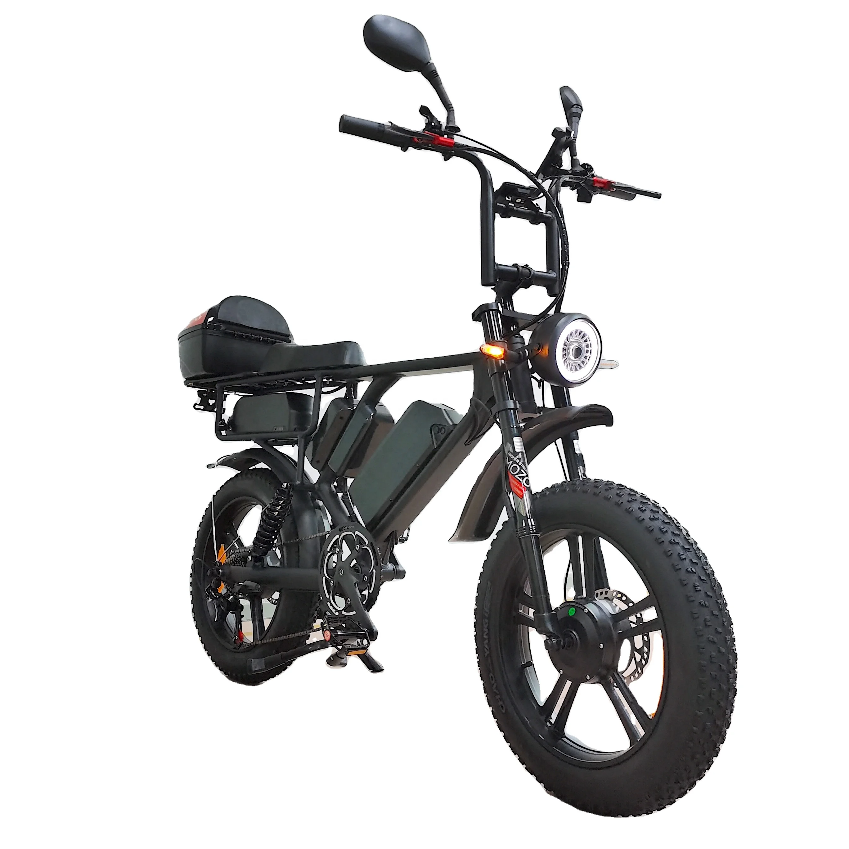 2000W Dual Motor dual Battery 52V 44AH Electric Bicycle Electric E-bike Electric  fat tire bike ebike electric bike