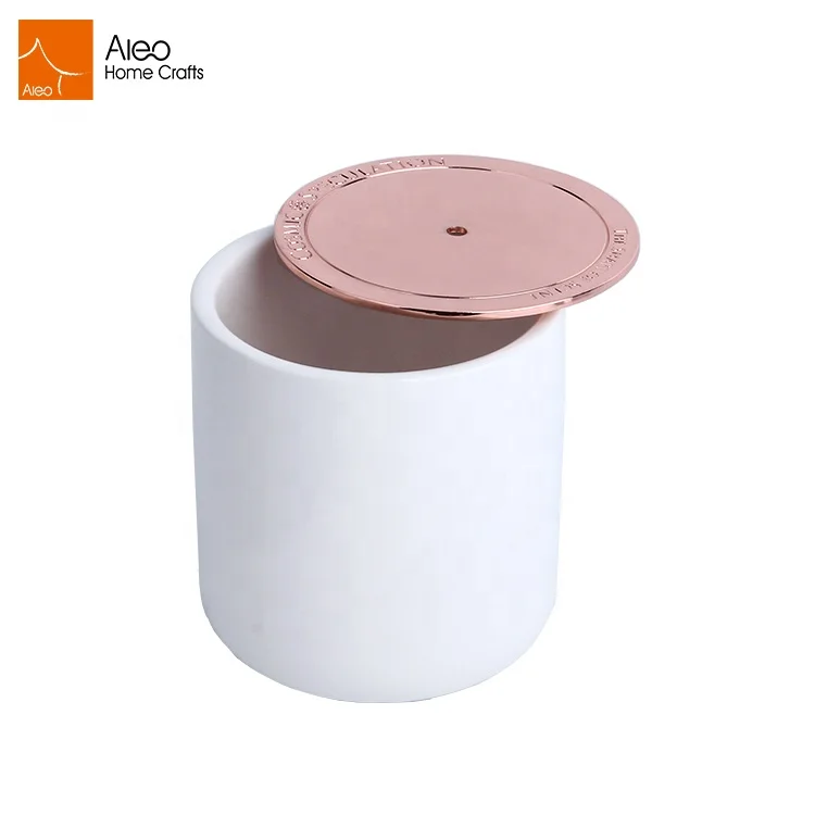 Логотип по индивидуальному заказу нарядное прямое фарфоровая белая свеча в Jar контейнер с крышкой