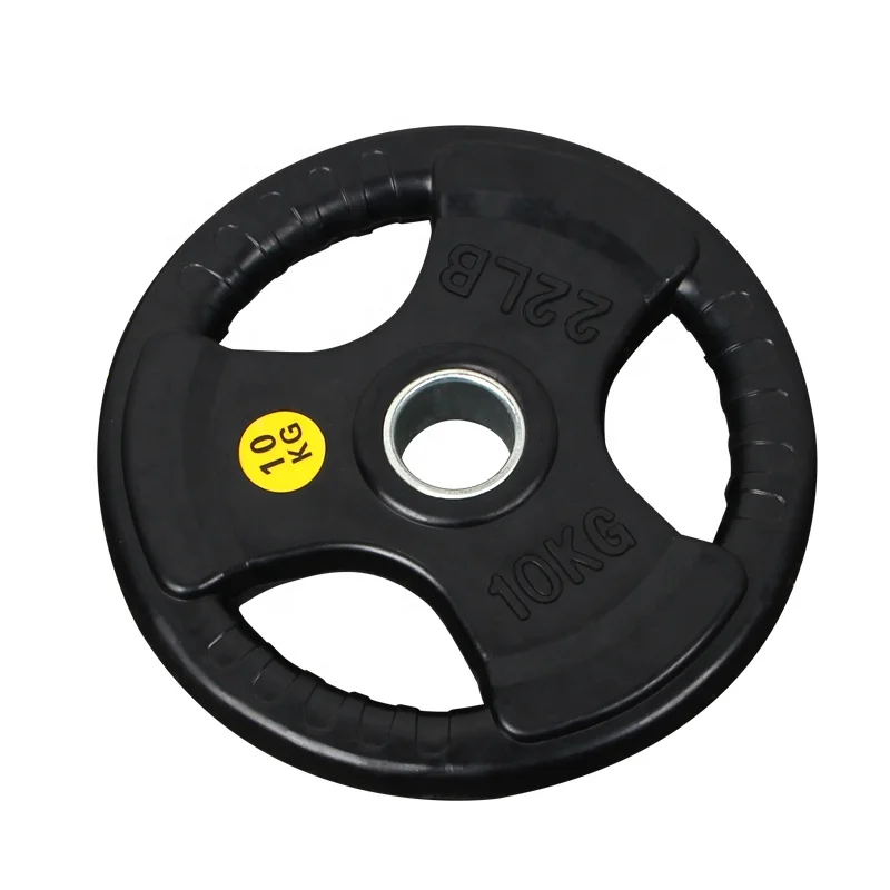 China Factory Commercial Fitness Equipment Strength Training Rubber Cover Weightlifting Free Weights Gym Rubber Weight Plate