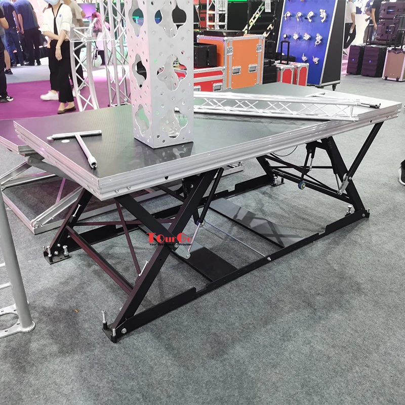 Aluminum  Folding Scissor Lift Stage Platform
