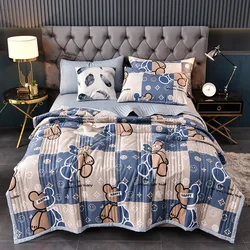 Wholesale Customised Super Soft 100% Polyester Microfiber Bedspread Print Flower Quilted Bed Spread Comforter Quilt