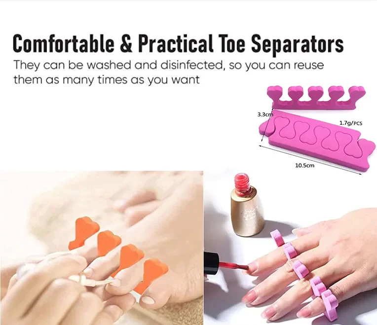 Wholesale EVA Foam Soft Pedicure Nail Art Tool Toe Separator