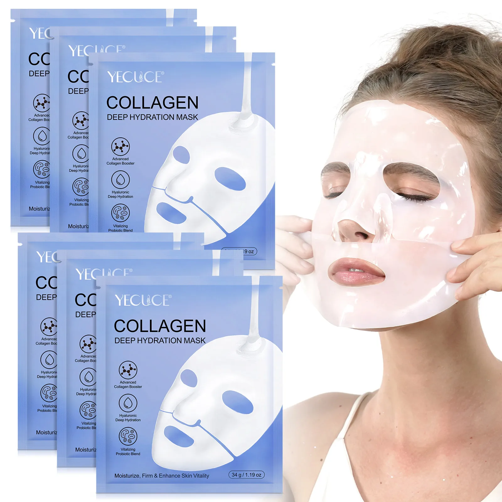 Wholesale Elasticity Firming Moisturizing Overnight Deep Collagen Mask Collagen Deep Hydration Mask