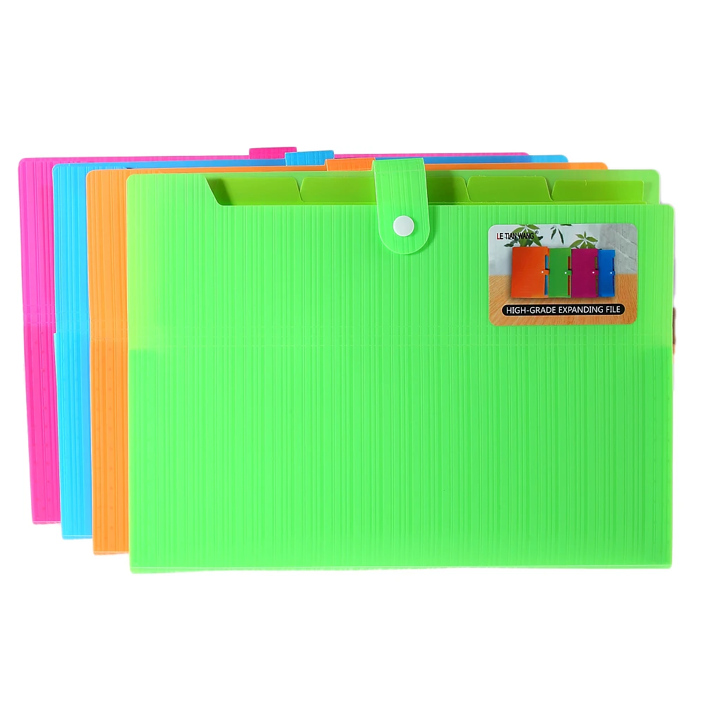 Wholesale pp cover easy carry expandable accordion file folder office  with pockets file folder