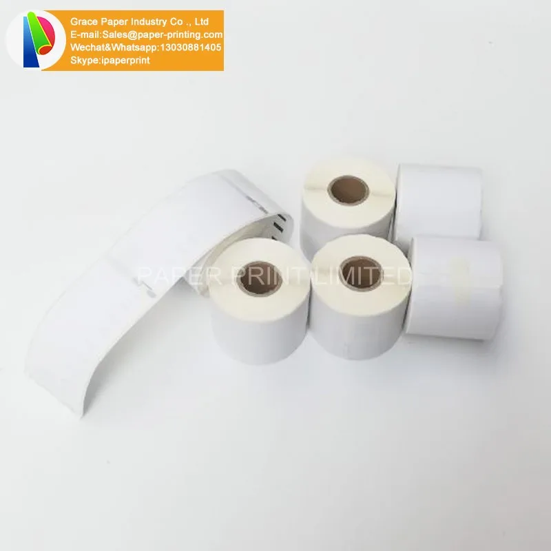 Direct thermal label 54*101mm Dymo 99014 Compatible yellow Label also supply Blue, green, orange, pink, red, color