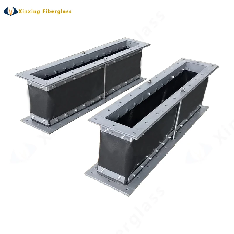Non metallic expansion joints manufacturers Rectangle Flue Pipe Non Metal Fiber Air Compensator Fabric