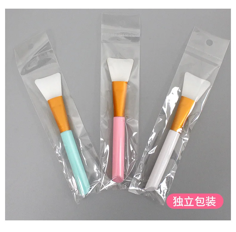 Free Custom Logo Cosmetic Makeup Tool Facial Mask Applicator Brush Silicone Face Mask Brush