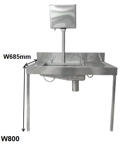 304 stainless steel hopper slop sluice sink surgical hand washing sink freestanding medical sink