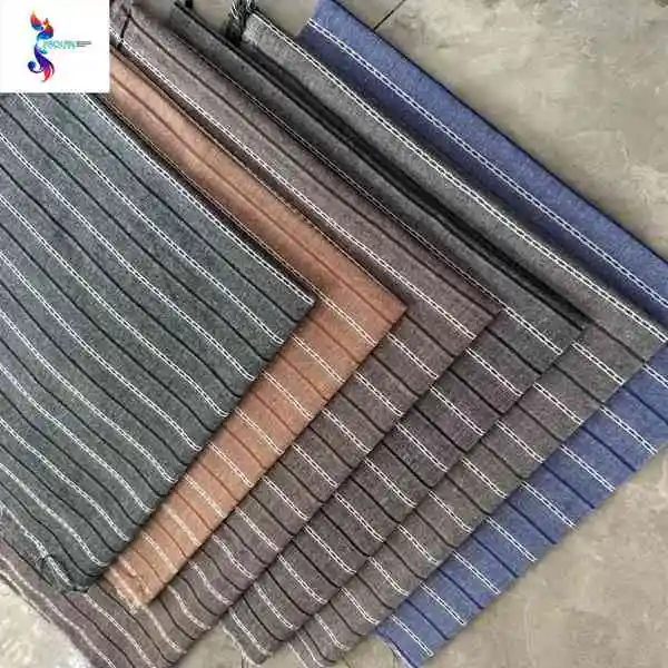 Batch polyester cotton Yarn dyed Stock Fabric Woven Plain ready goods stock fabric