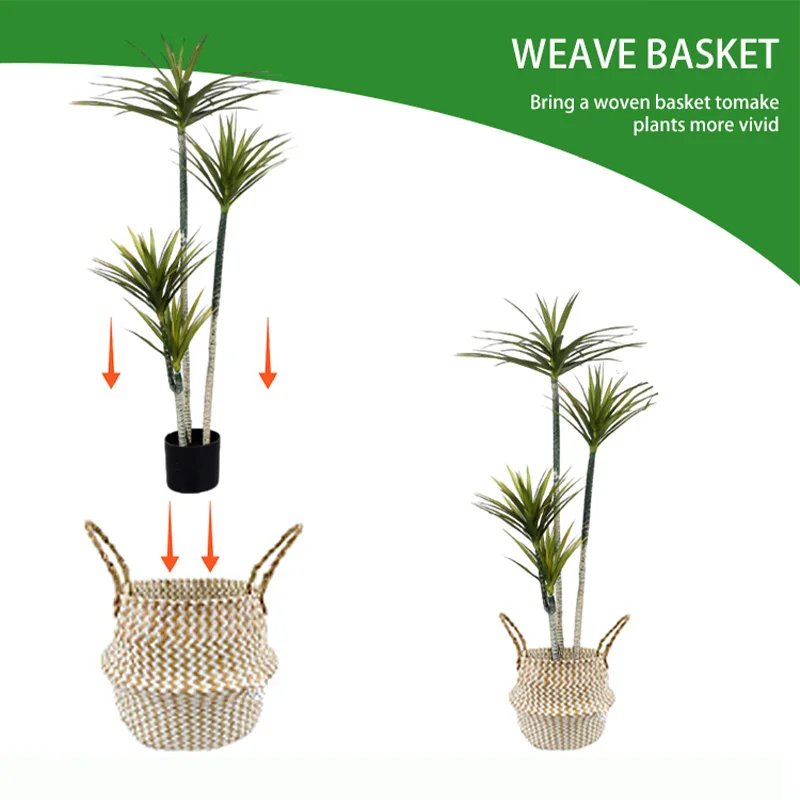 Artificial Dracaena marginata Wholesale Artificial Plant Brazilian Iron Tree Potted Plant Artificial Agave Tree