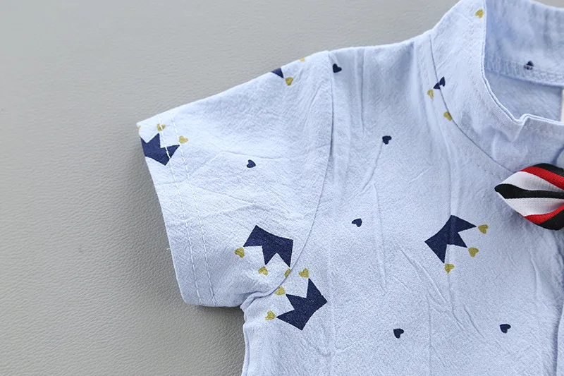 New Hot Kids Summer Casual Cotton Light Color Printing Baby Suit Print Tracksuit Sets From China Supplier