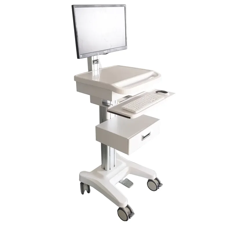 Больничный медицинский планшет telehealth решение компьютерный монитор тележка для мобильных рабочих станций