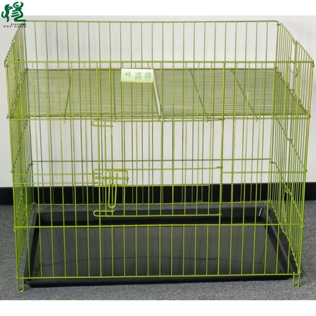 Hot new design of high quality dog cage Show cage Dog cage nano green with wheels for easy movement Folding easy installation