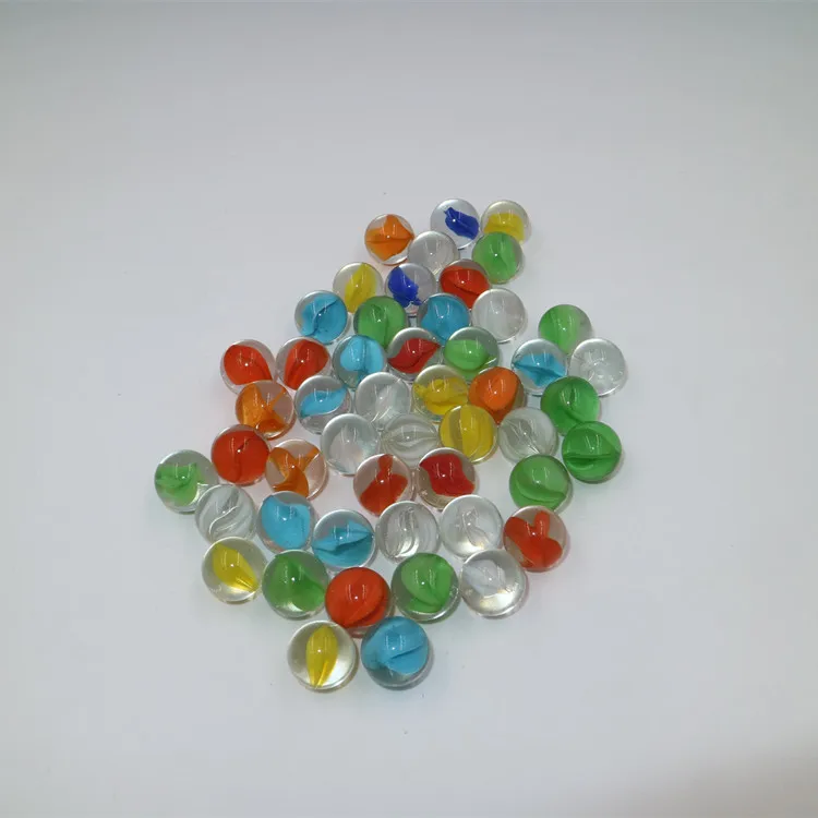 Nice quality kids toy round crystal clear glass marbles