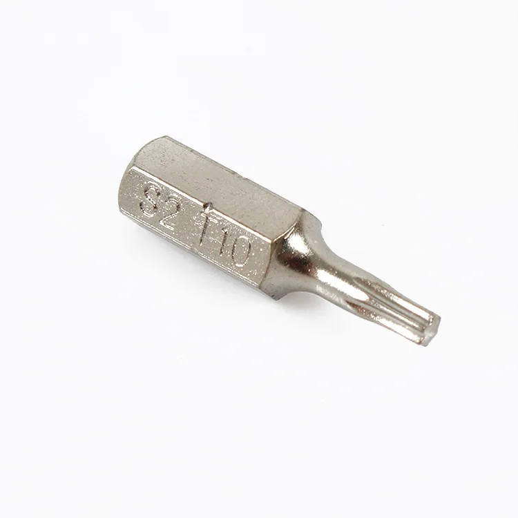 S2 Tool Steel Nickel-plated Hex Shank One-piece Phillips Beige Screwdriver PH1 PH2 Bit Screw Driver Head Set
