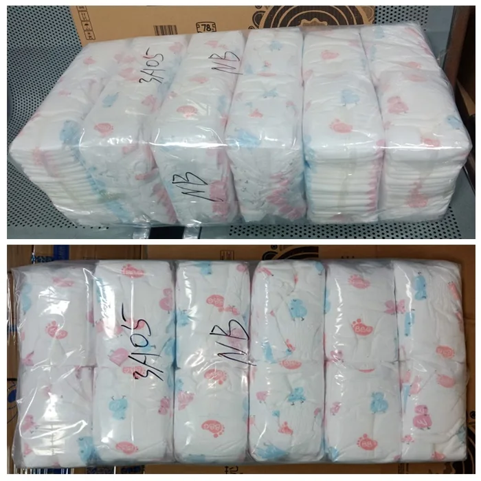 
Import seconds quality of disposable magic tape diapers from China factory with wetness indicator 