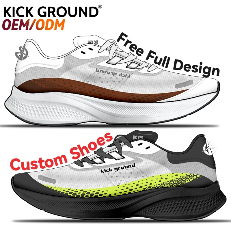 KICK GROUND Customized Sports Shoes Skateboard Casual Shoes Sneaker Men Running Walking Style Shoes
