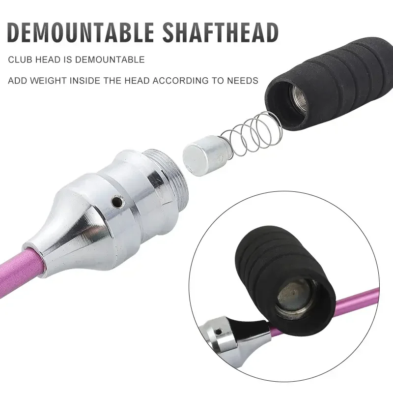 Golf Rhythm Swing rope practice Stick Graphite Shaft Golf Training Aids speed stick Golf Swing Trainer