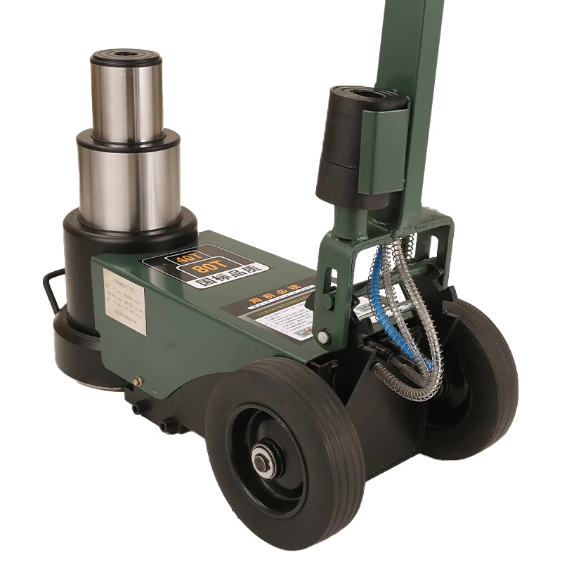 100 Ton foldable handle pneumatic hydraulic floor jack High quality trolley jack for car