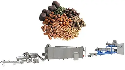 Animal Pet Food Production Line Dog Cat Bird Fish Feed Granulator Extruder Making Machine Production Line