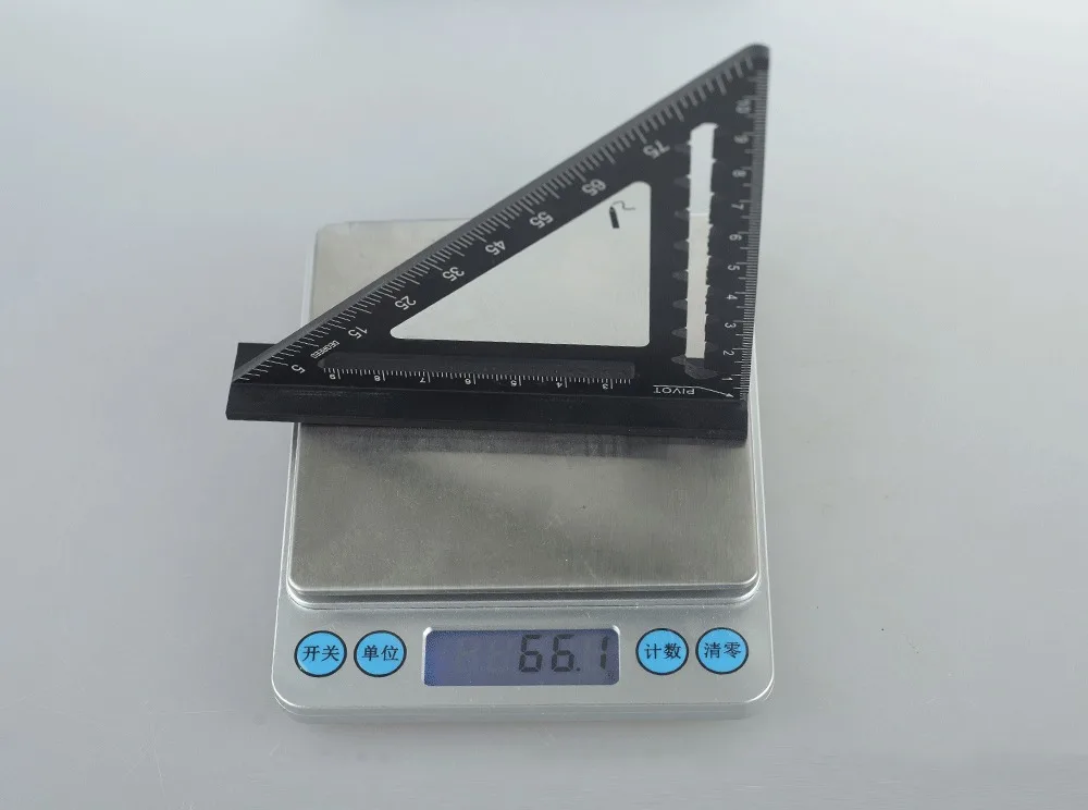 4inch Metric Triangle Ruler High Precision Aluminum Alloy Protractor Framing Layout Measuring Tool For  Carpenter Woodworking