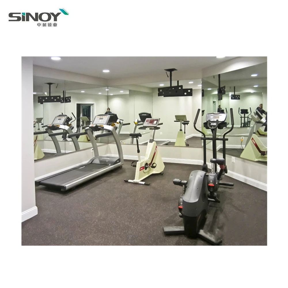 Cheap china Large modern frameless gym mirrors and dancing room mirror