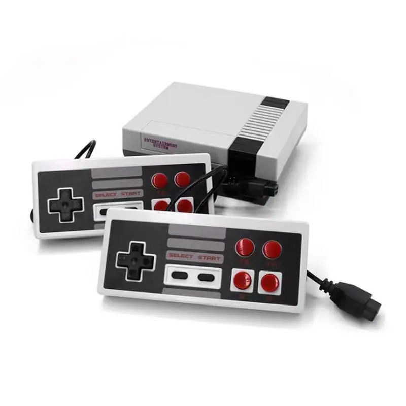 portable game console for NES TV Game Accessories Retro Classic Game Console Red White Console with two joysticks