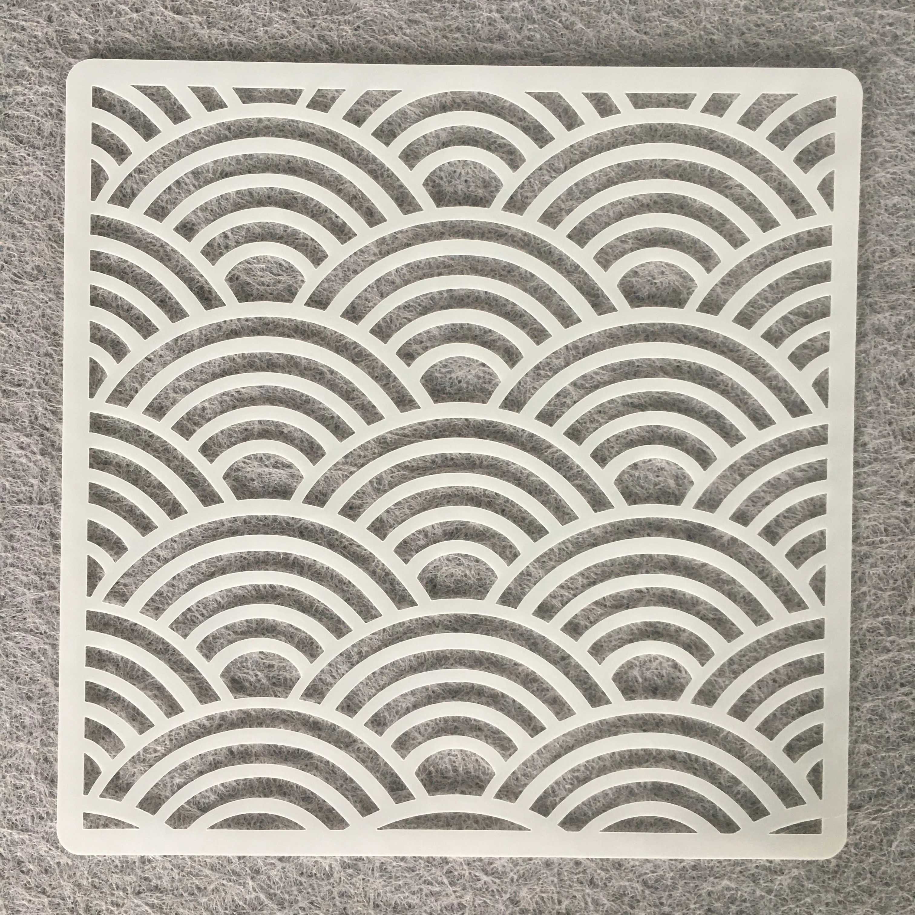 Custom Wall Stencil OEM Eco Friendly Plastic Tree Home Decoration for Painting Family Black Bag White Wood Logo Pack PET stencil