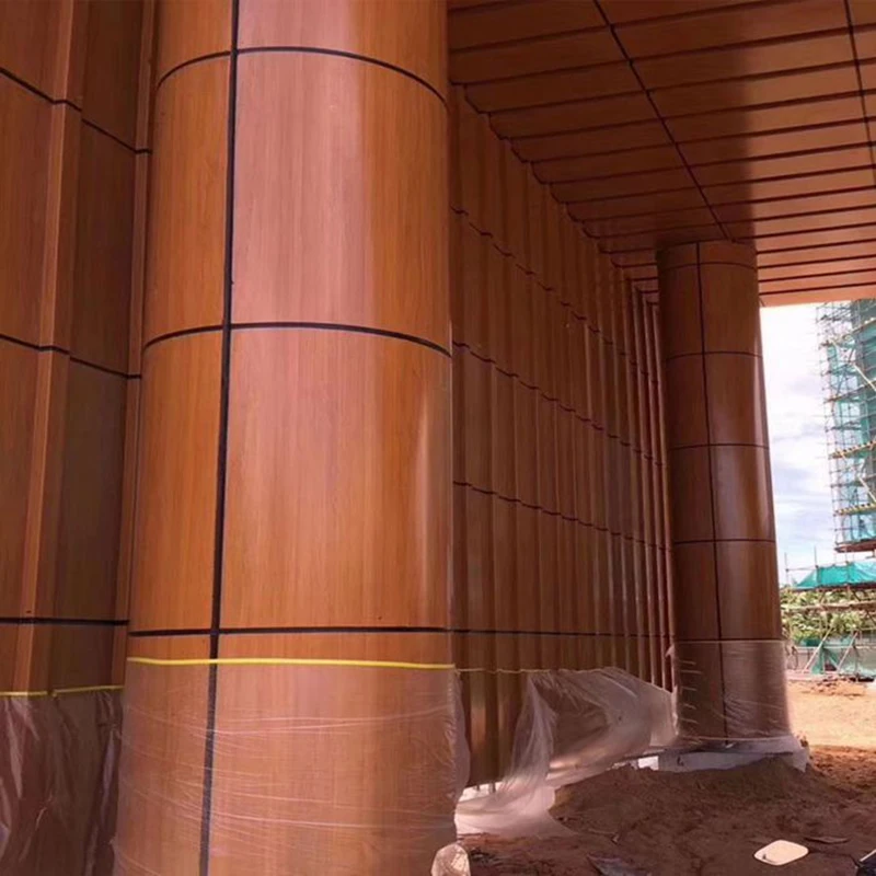 Wooden Alucobond Aluminum Perforated Wall Cladding Panel