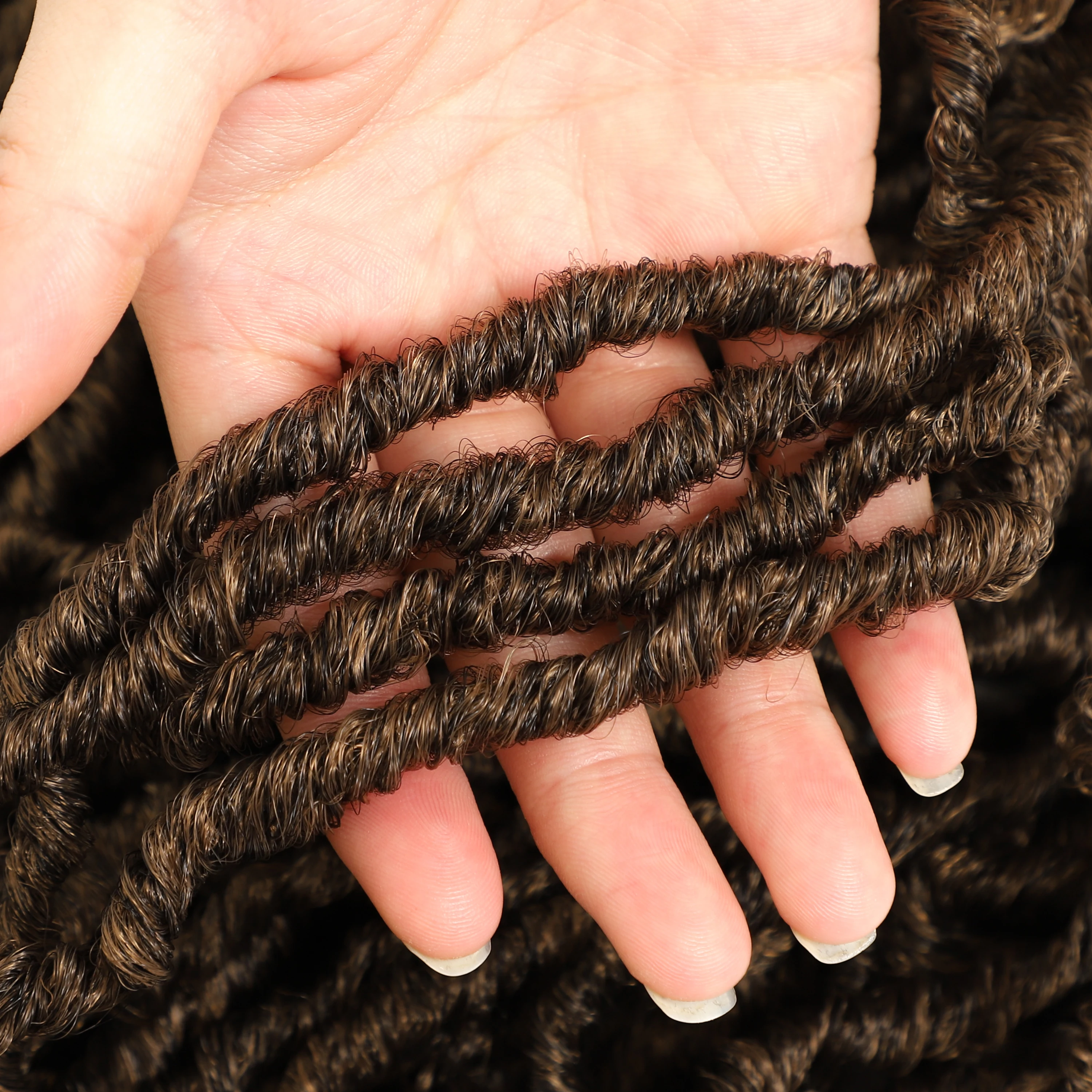 Factory price synthetic crochet dreadlocks faux locs hair extensions braiding faux locs