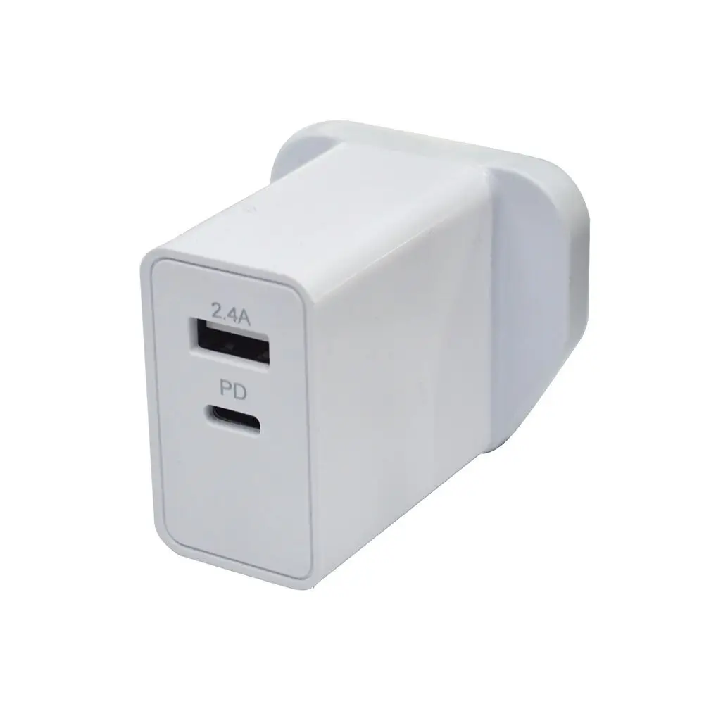 
Portable Dual Port Charger 30W PD Charger USB Type C Fast Charging Adapter 