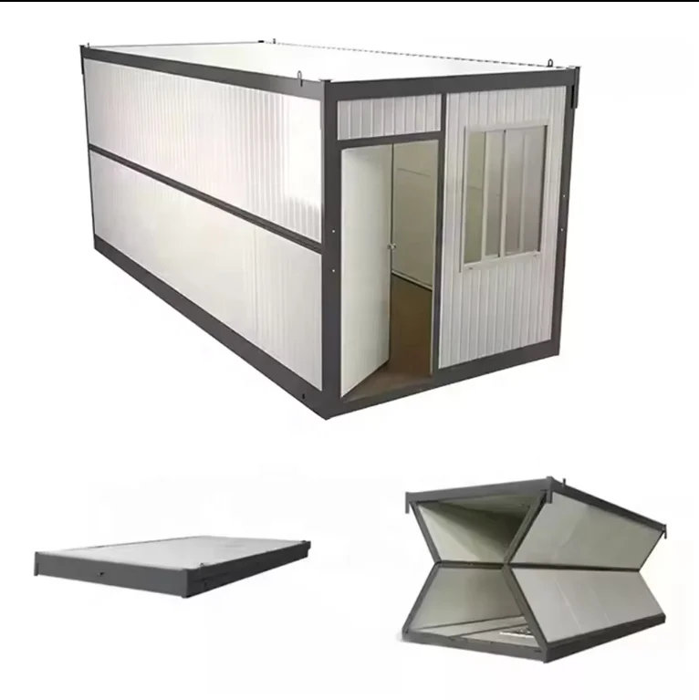 china wholesale best design 20 mins to install 20ft 40 ft prefab portable home waist foldable container house  to use for hotel