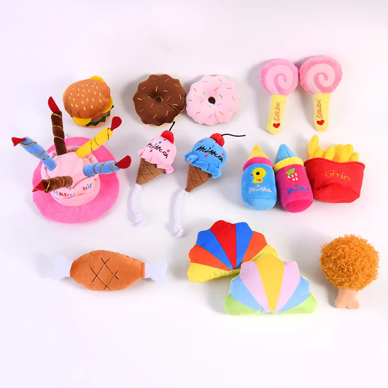 Wholesale Cheap Price Plush Toys For Dogs Simulation Plush Dog Toys Dog Plush Toys Squeaky