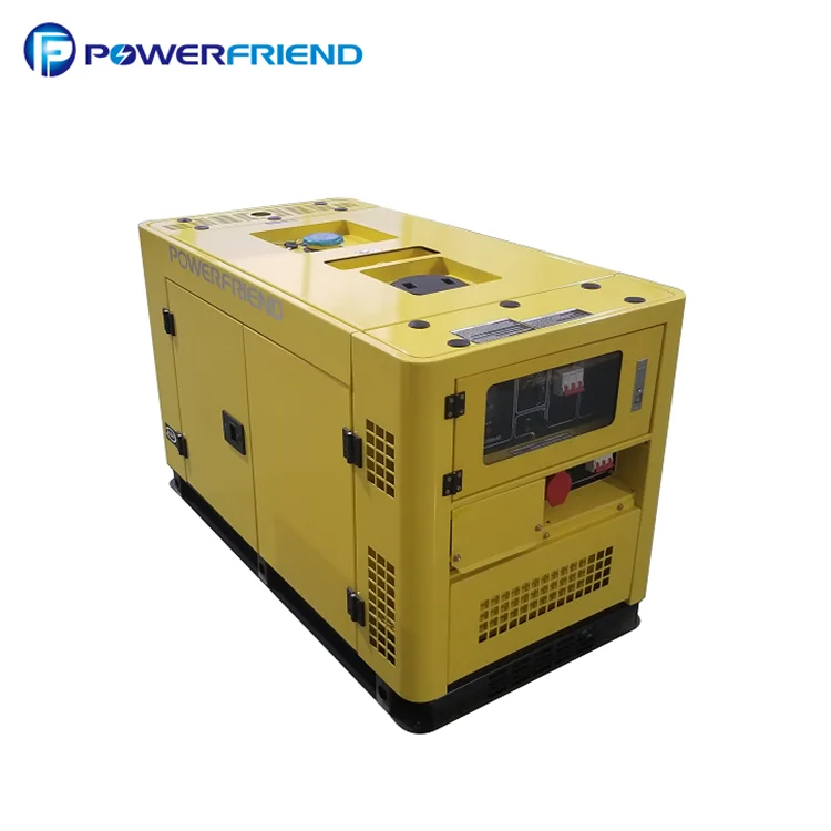 12kw 15kva power air cooled small silent diesel 15 kv generator with double plug