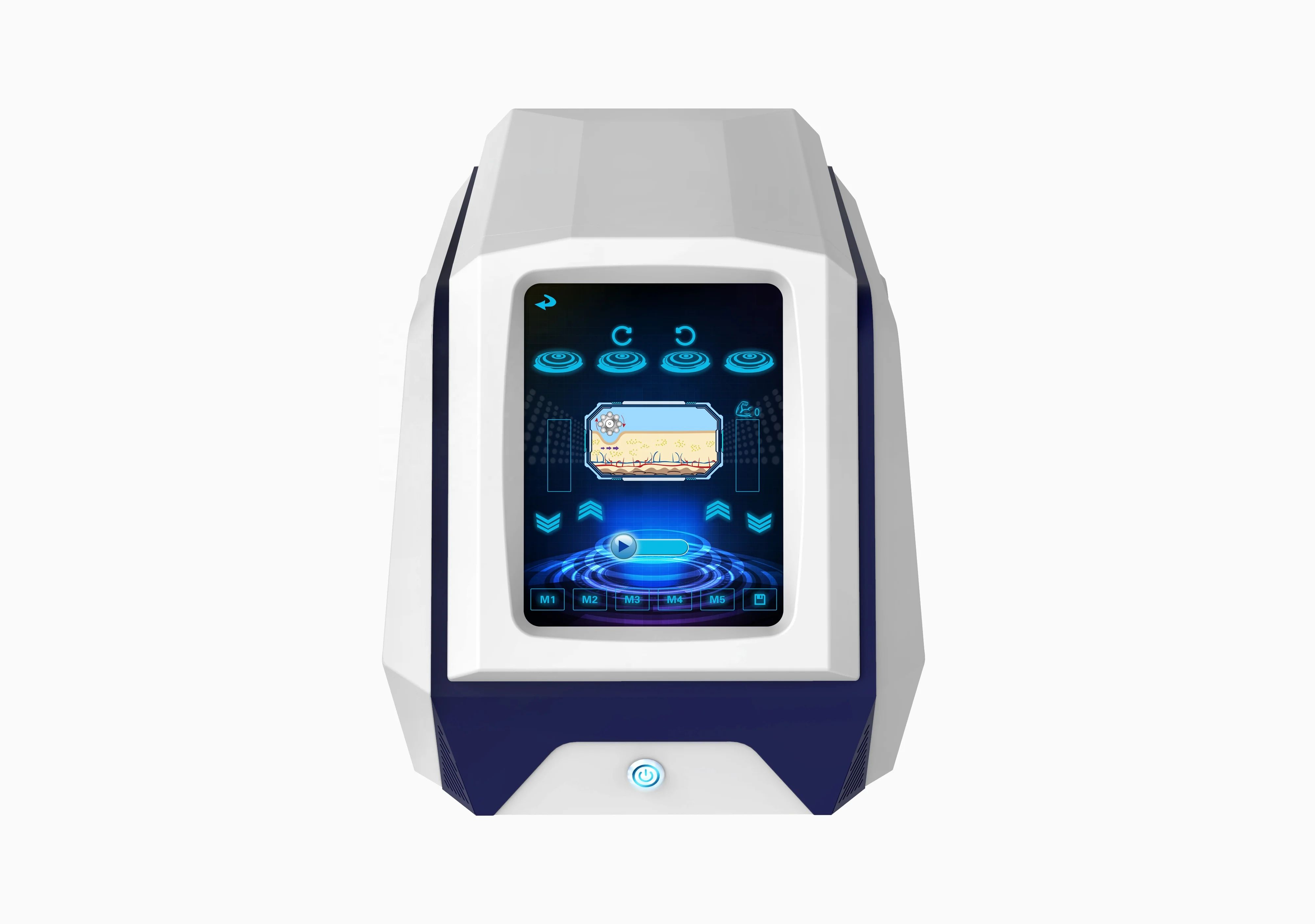 Portable roller Massage Cellulite Reduction Face Lifting Inner Ball Roller Machine With 2 Handles Weight Loss Device