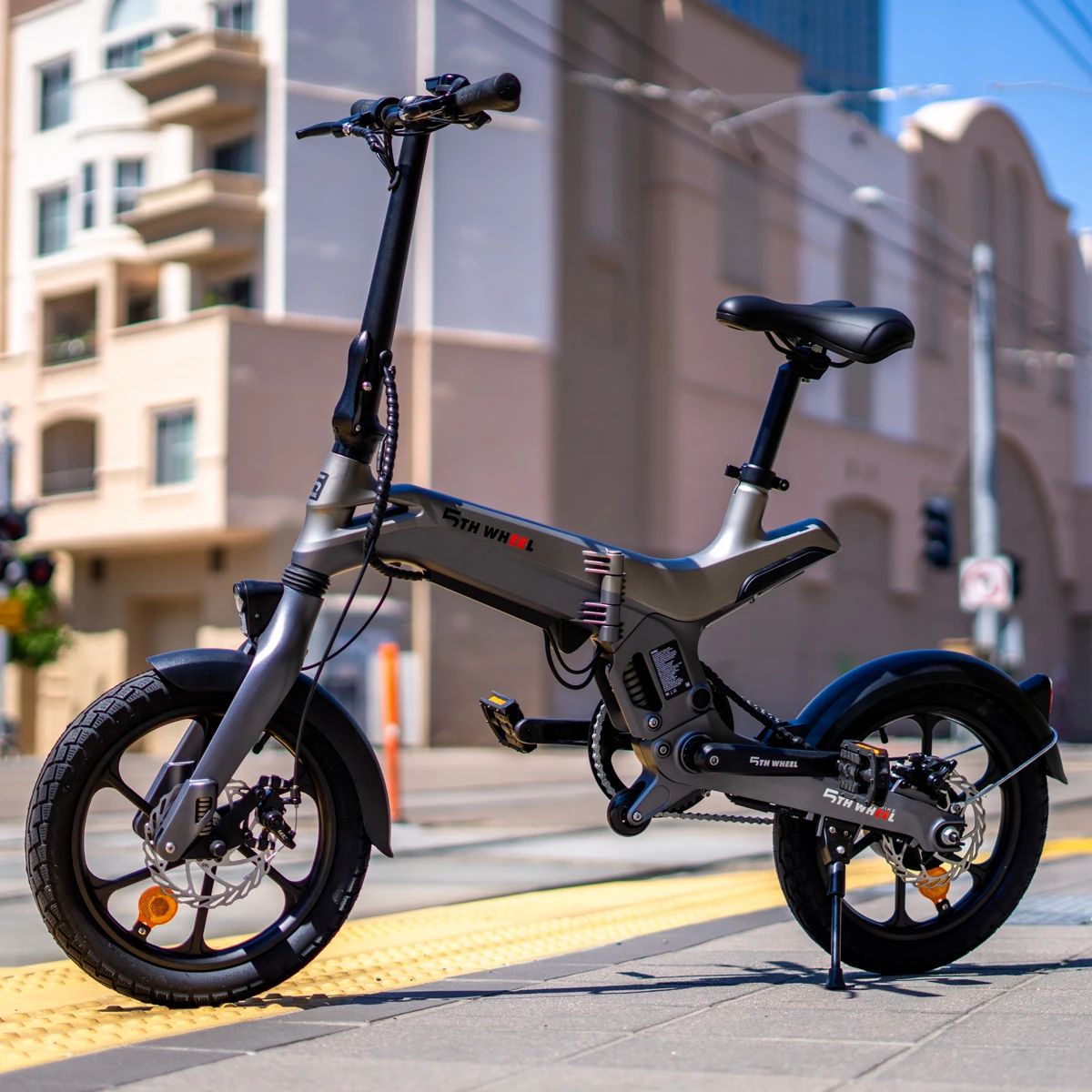 5thWheel EB04 Eu Warehouse 2 Wheels 350w Foldable E Bike 20 Inch Battery 36v Folding E Bike Bicycle