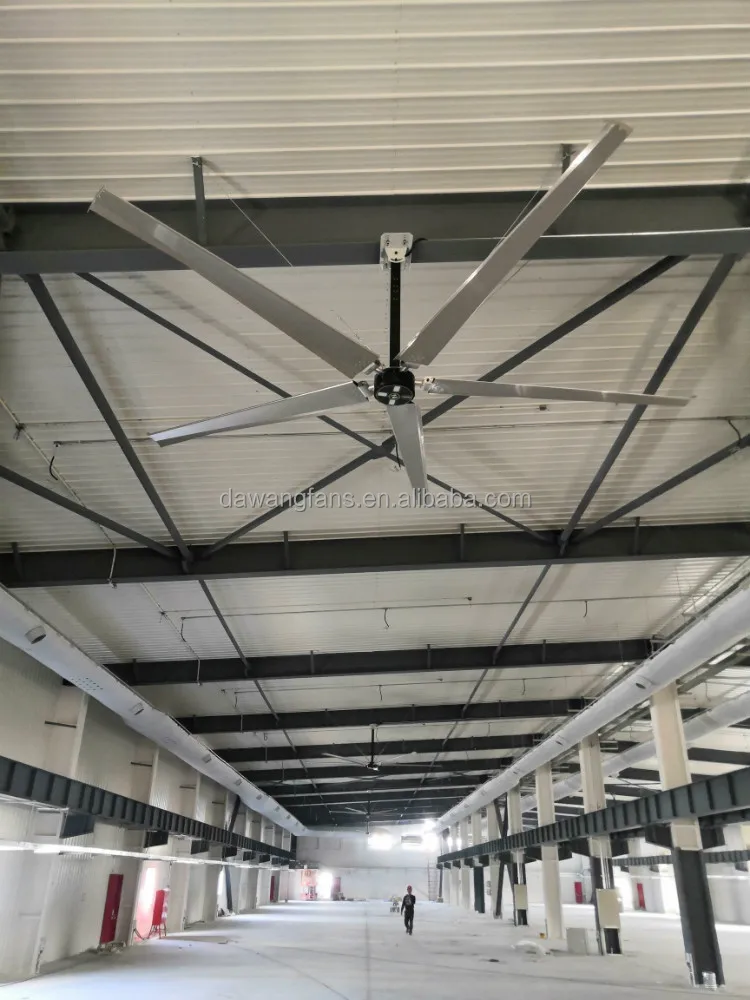 Самые популярные HVLS большие промышленные потолочные вентиляторы улучшают циркуляцию