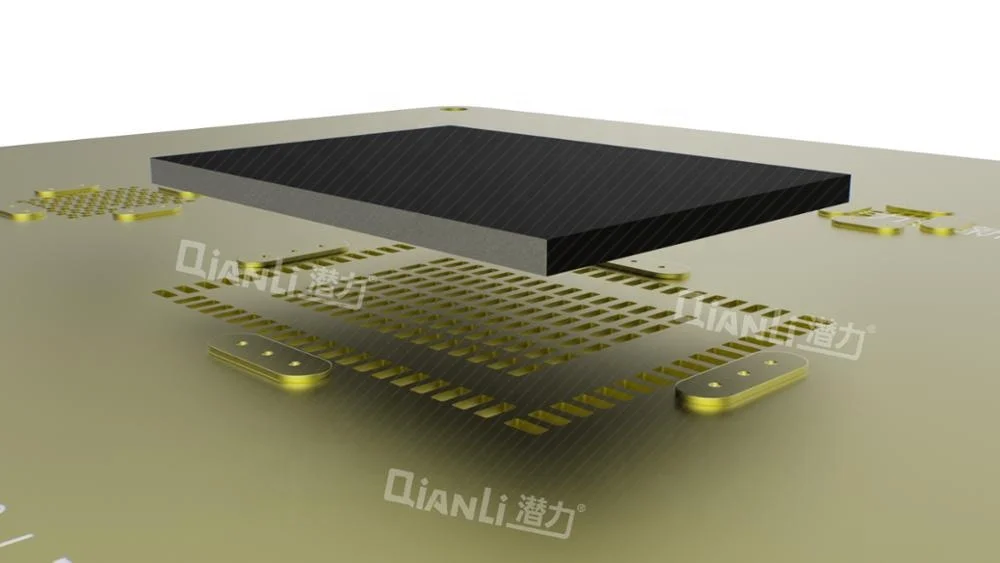 QianLi Tool Plus Original 2D gold square hole stencil for Phone BGA reballing