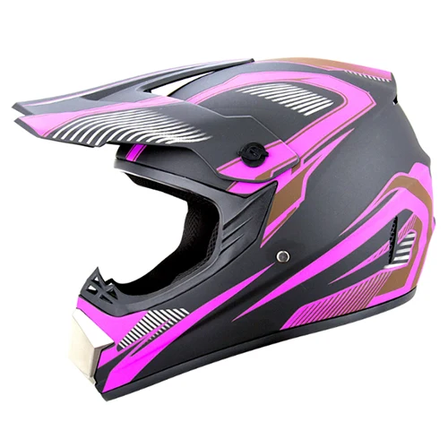 
Wholesale price fancy stylish pp material motorcycle black off-road helmets 