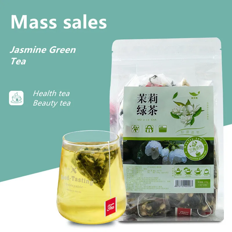 Wholesale China Jasmine Green Tea Triangle Tea Bag Health Scented Tea