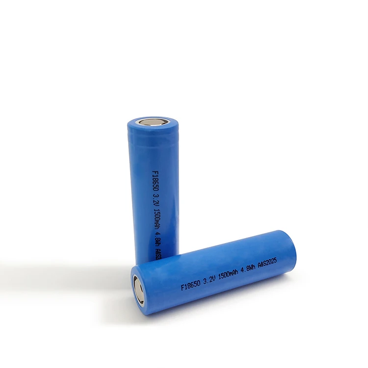 Cylindrical LFP 18650 battery cell 3.2V 1500mAh rechargeable battery cells LiFePo4 battery