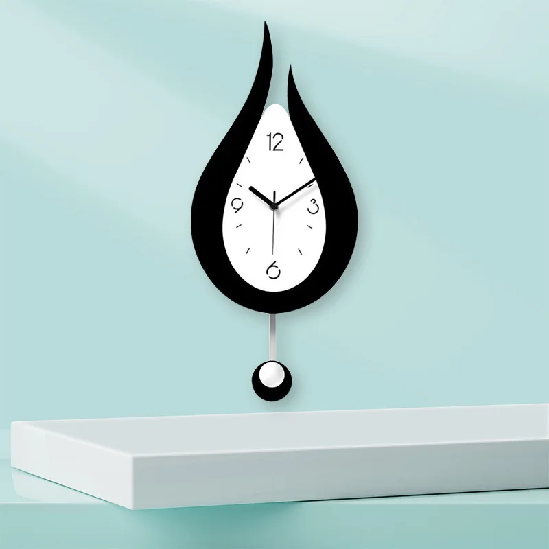 Modern home living room silent clock creative decorative clock fashion acrylic art water drop clock
