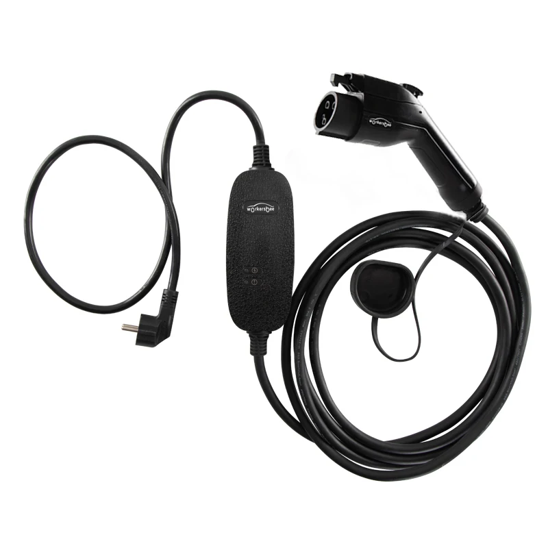 
16 А 250 В переменного тока EV зарядное устройство типа 1 для Schuko со светодиодным блоком управления 