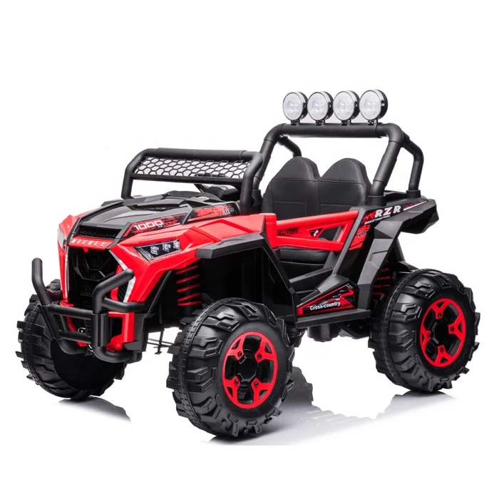 India hot sale kids remote control car with two seats spare parts separate battery electric kids toy car