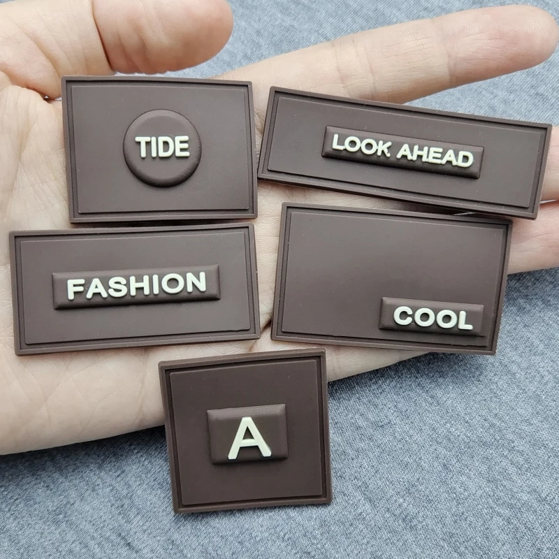 Factory Direct Custom 3D Soft Transparent PVC Hat logo Heat Press Custom Iron OnPVC Patch Rubber Patch