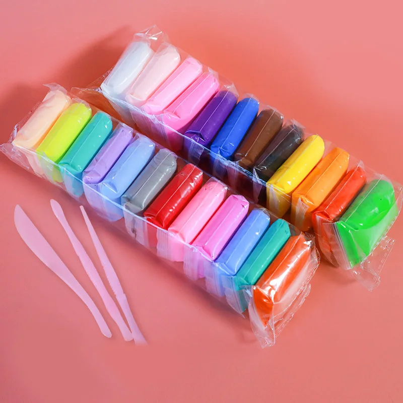 Factory Wholesale Educational Toys Air Dry Foam Clay Soft Modeling Clay Plasticine Mouldit Clay
